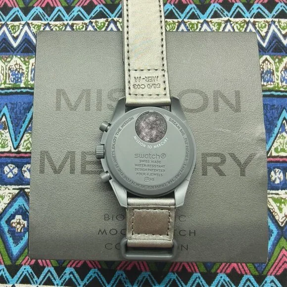 🌟POSH FRESH🌟 Omega X Swatch MoonSwatch Mission to Mercury Watch - Picture 2 of 5